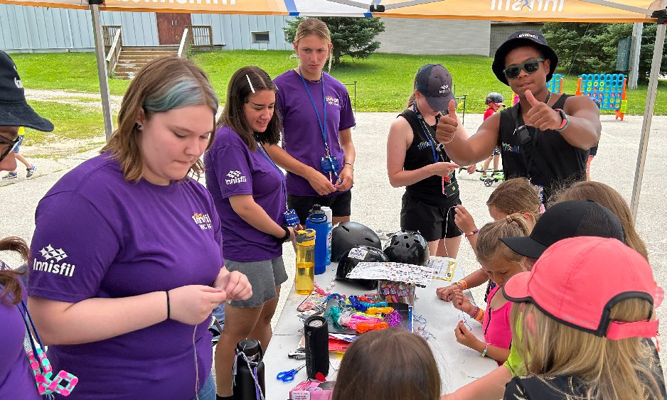 Camp counsellors at work