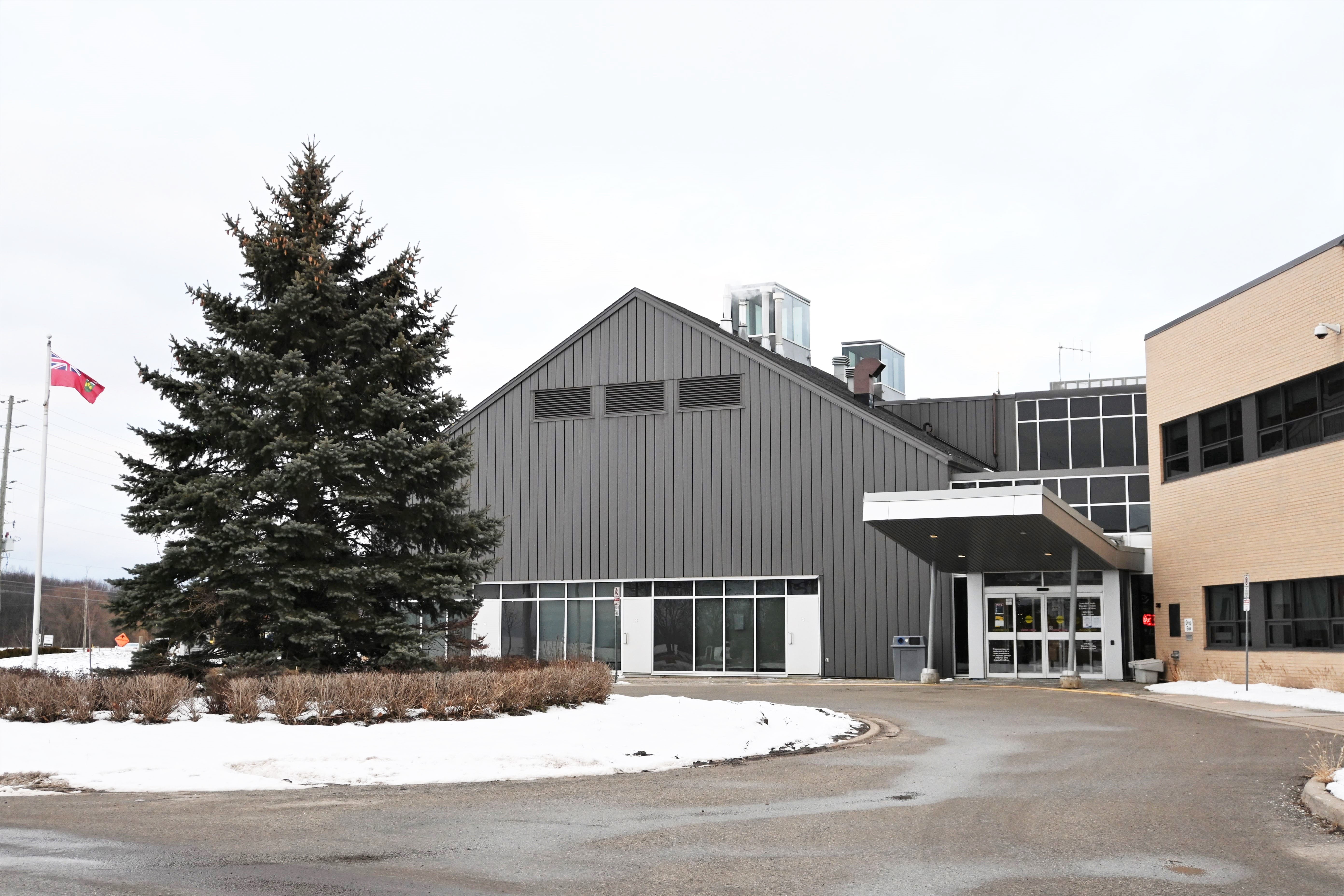 Outside Town Hall building