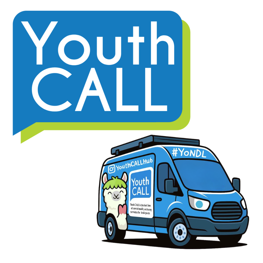 Handrawn YouthCALL van