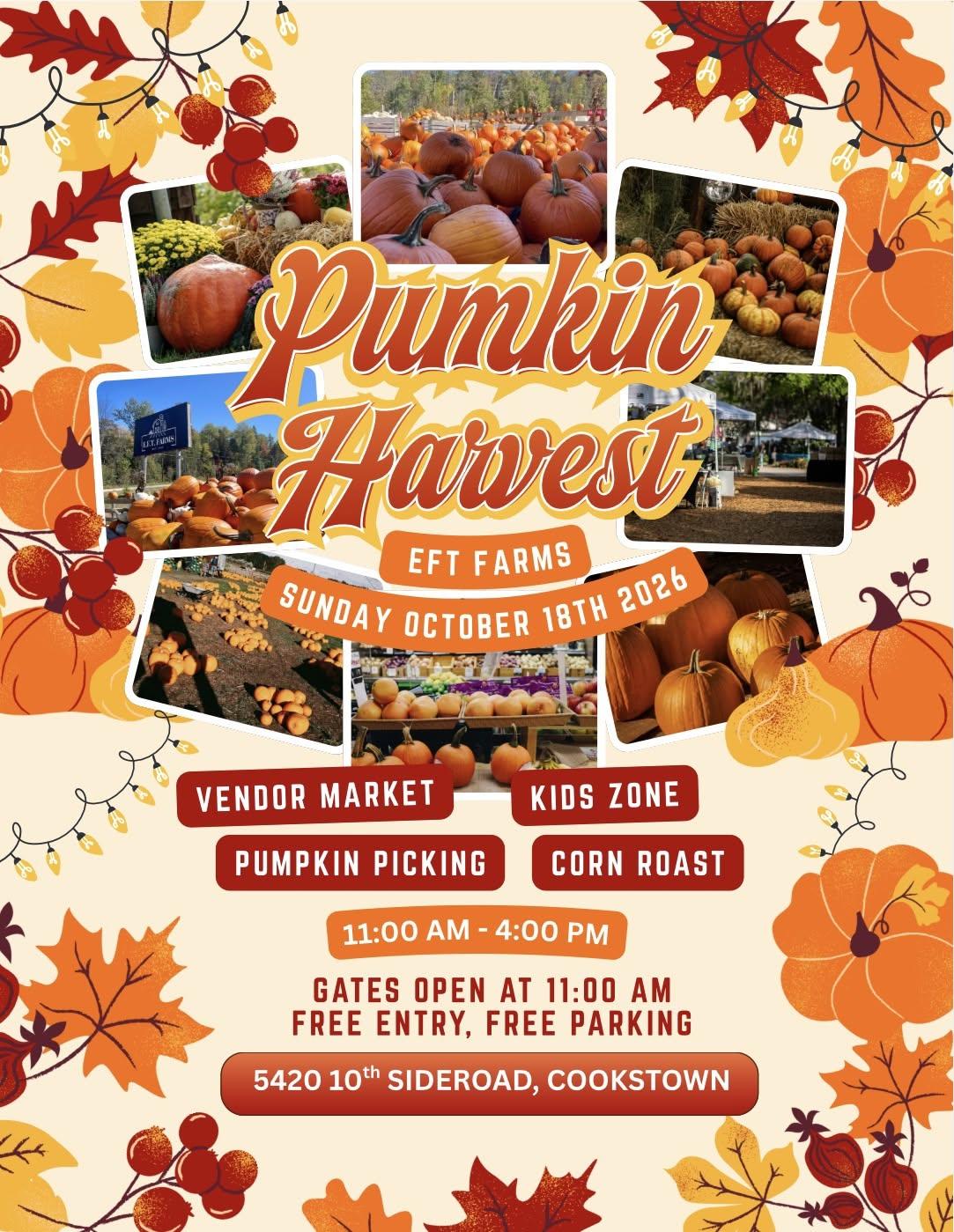 Pumpkin Harvest event poster