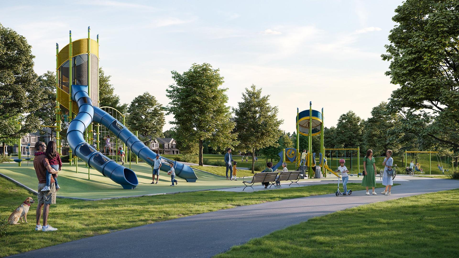 Rendering of the Jackson Park playground