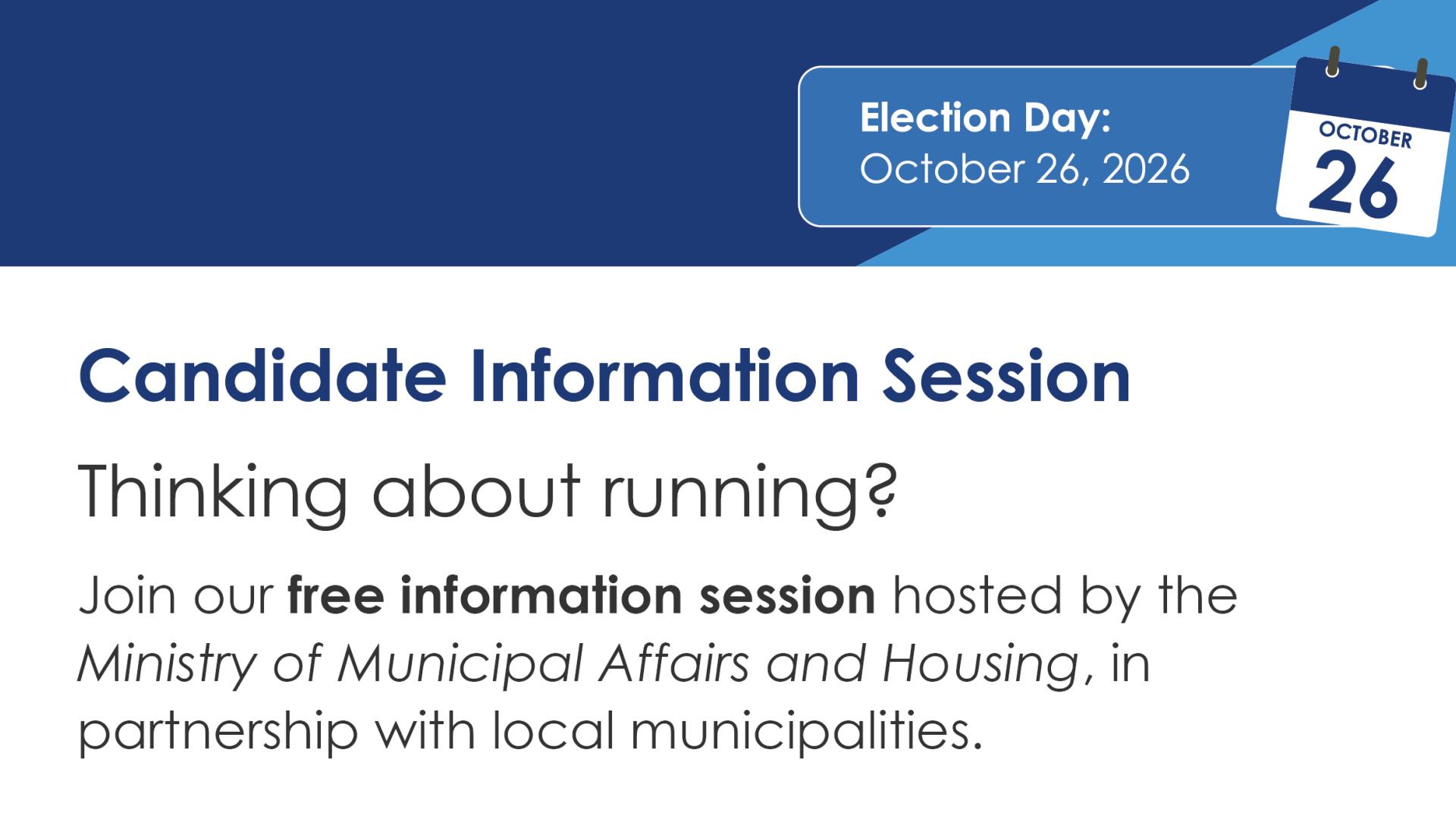 Candidate information session with MMAH