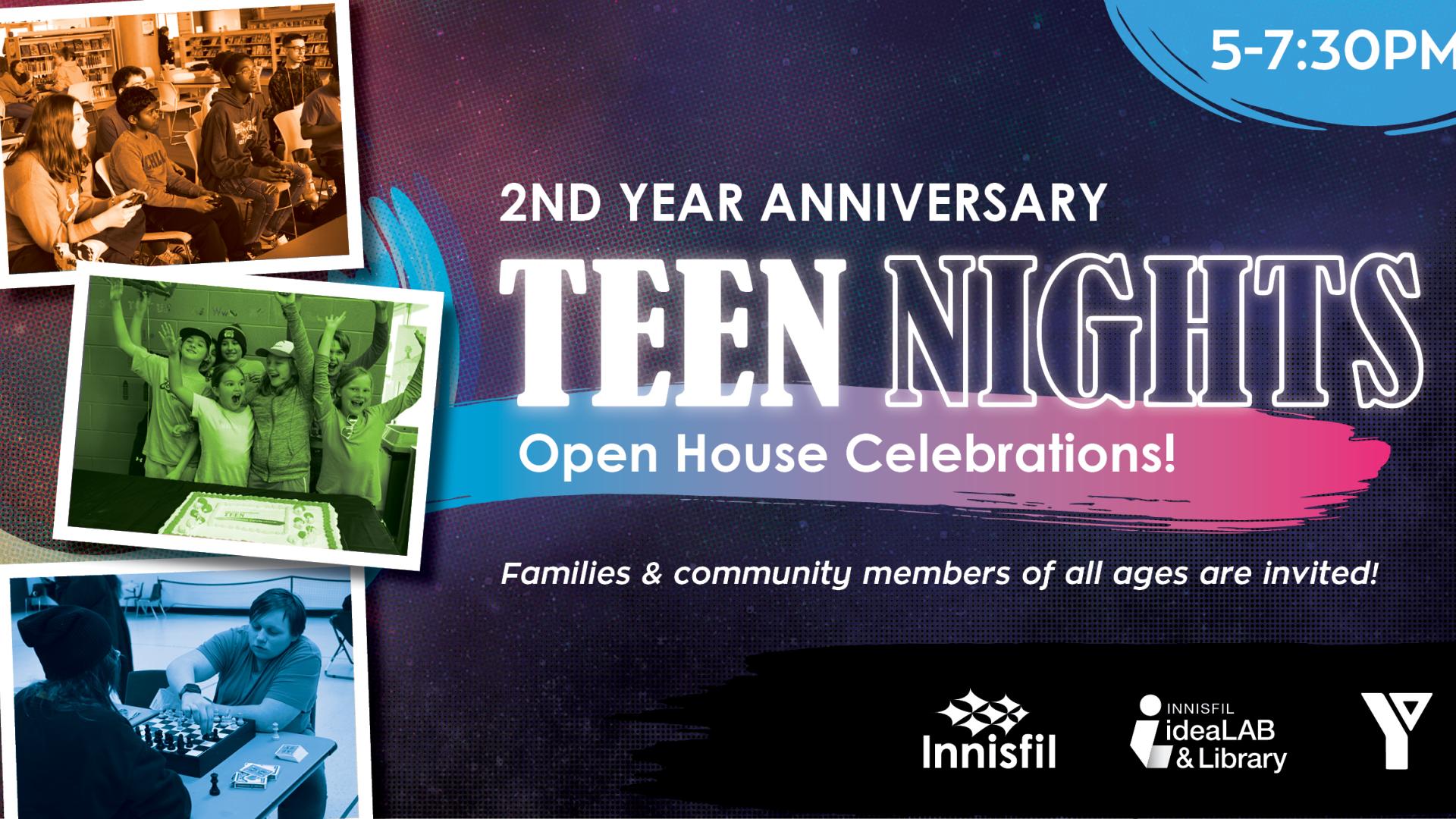 Teen Nights Open Houses graphic