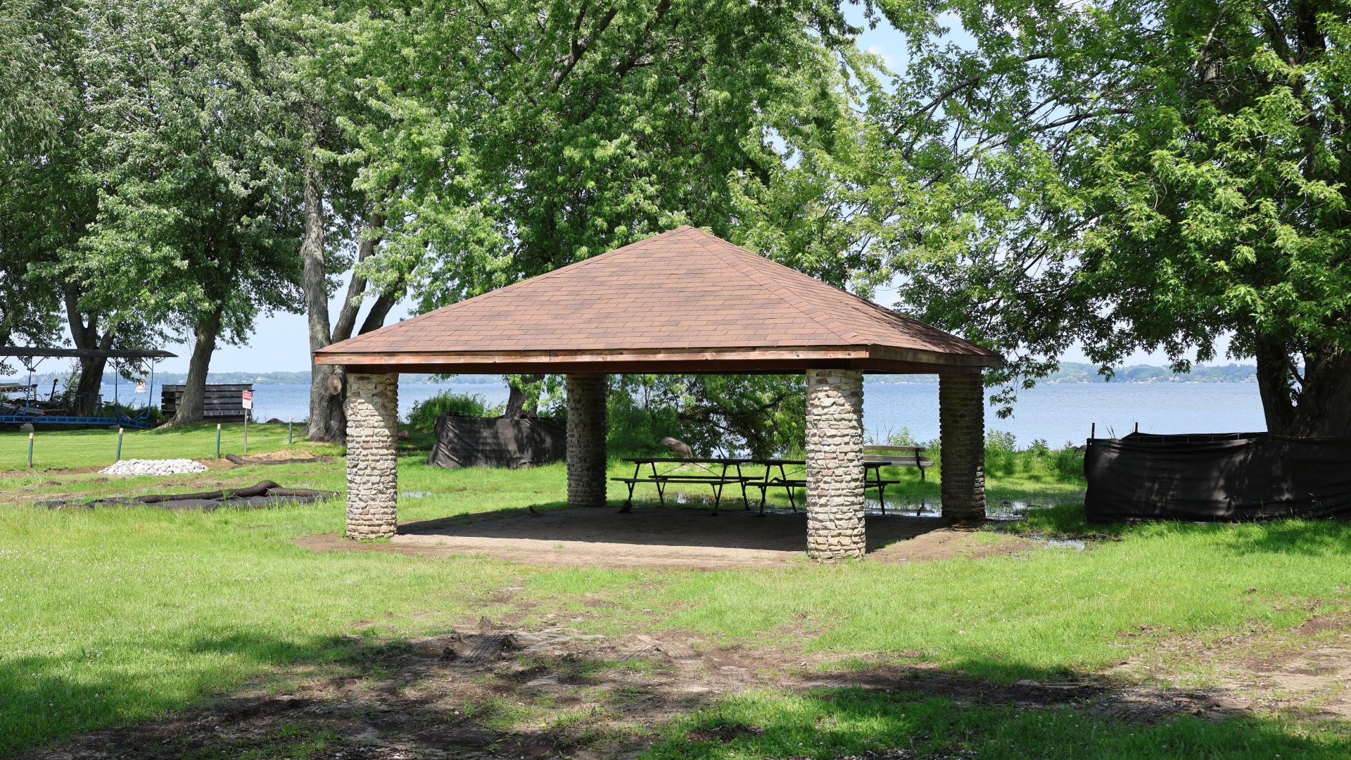 Pavilion by the water