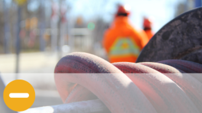 close up of water hose