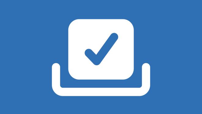 Casting a ballot icon
