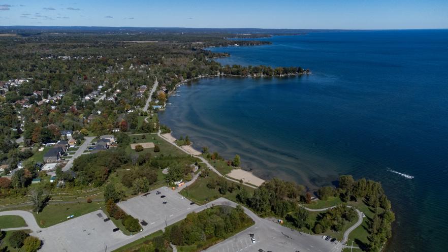 Aerial view of Innisfil Beach Park