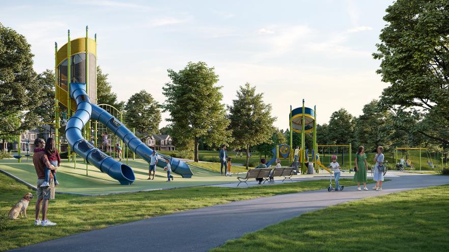Rendering of the Jackson Park playground