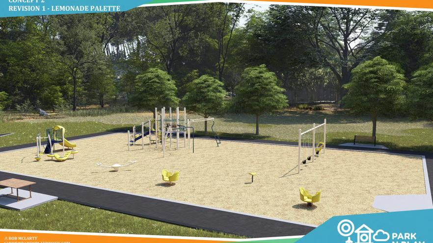 Nantyr Park playground rendering