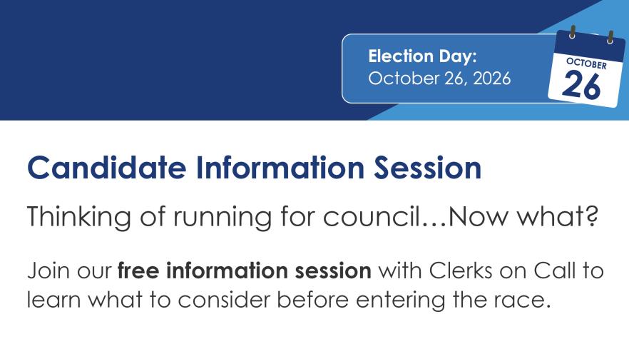 Candidate information session with Clerks on Call