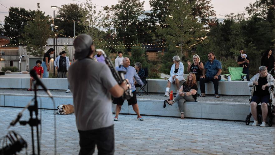 Music in the Park event at Innisfil Town Square