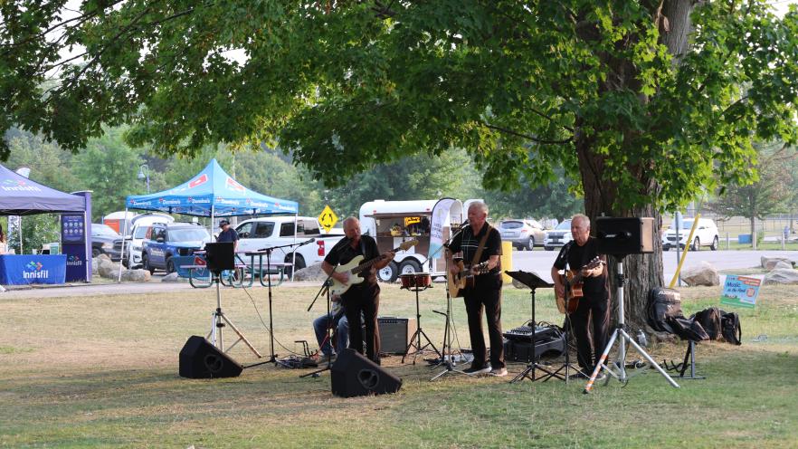 Band performing live at Innisfil Beach Park