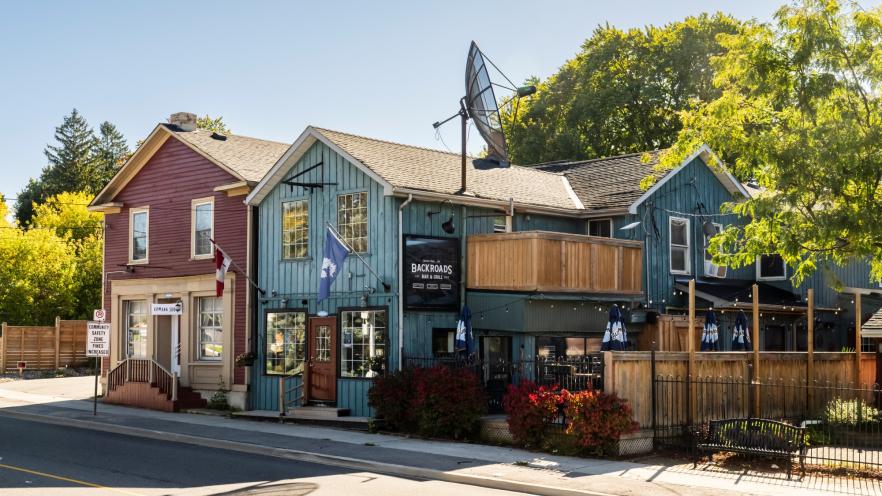 Historic buildings in downtown Cookstown business area