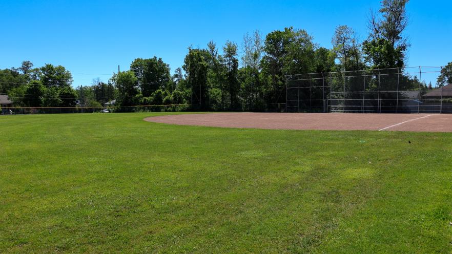 Baseball field on a sunny day