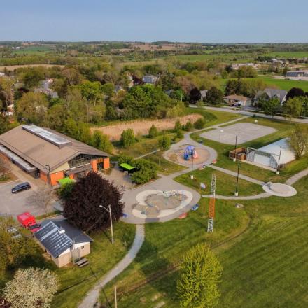 Arial view of Cookstown Community Park