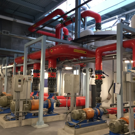 Industrial water treatment plant