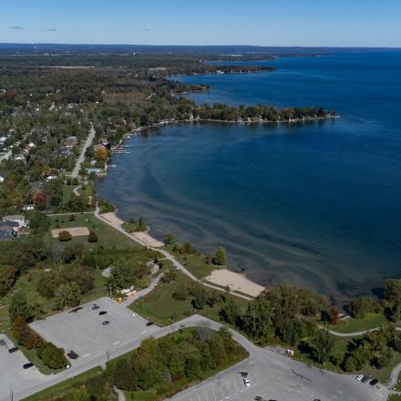 Aerial view of Innisfil Beach Park
