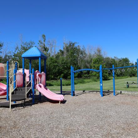 Colourful playground equipment