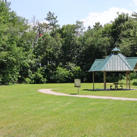 Pavilion with greenspace