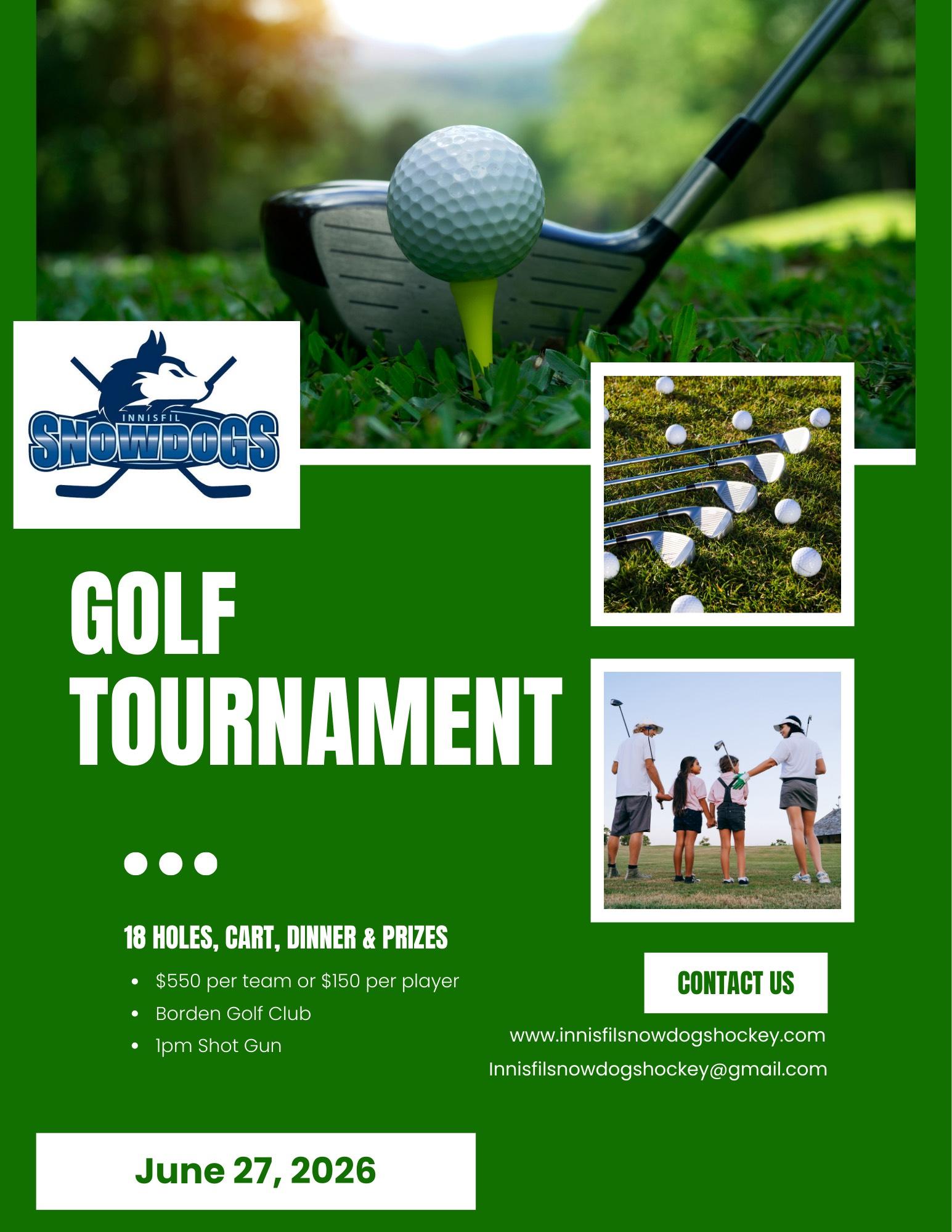 Golf tournament event poster