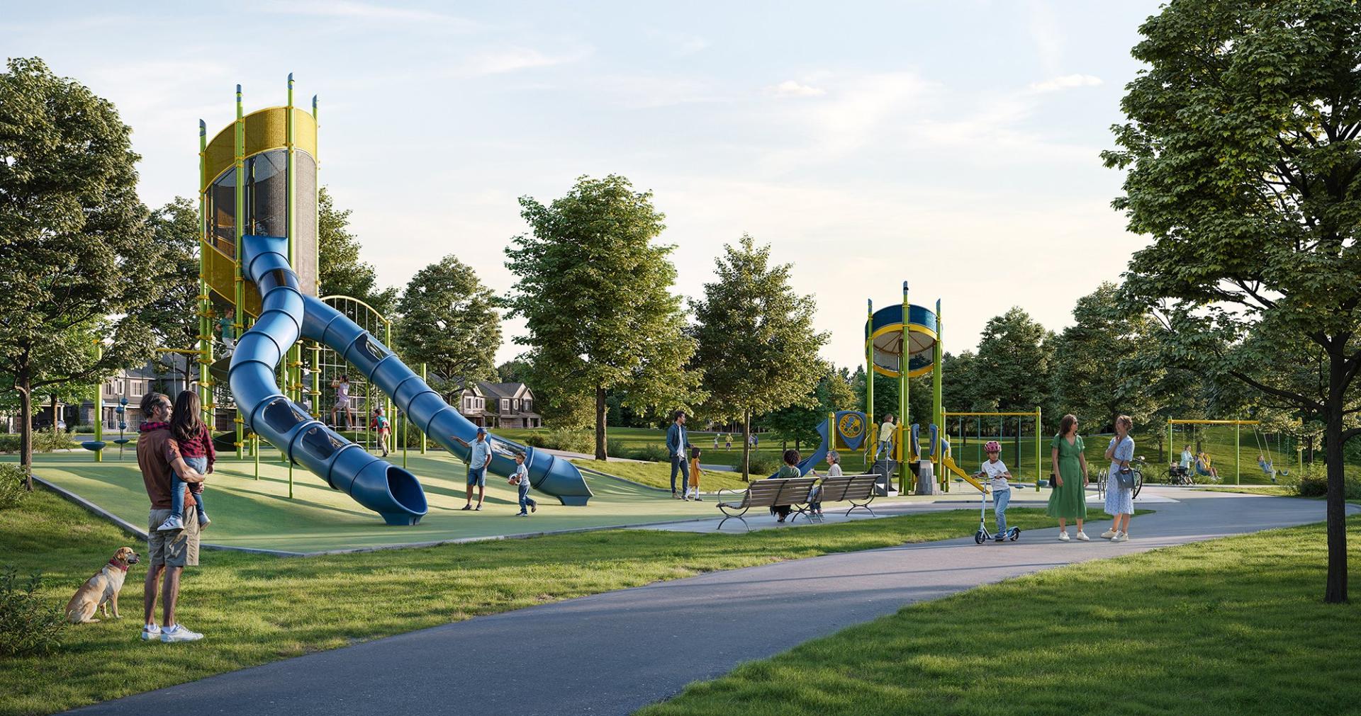 Rendering of the Jackson Park playground