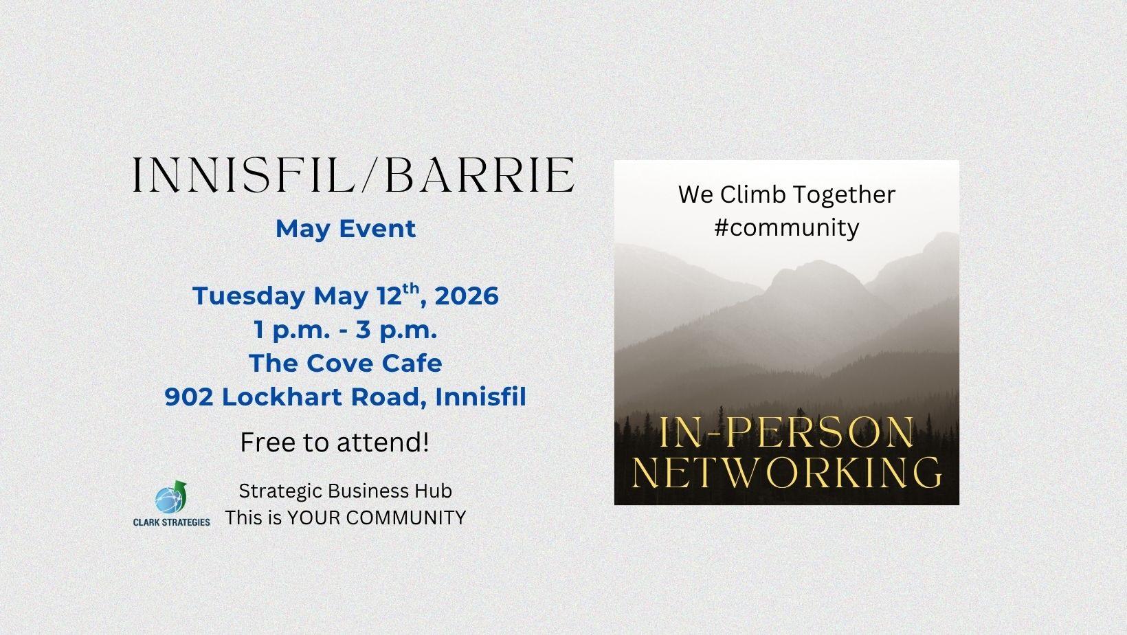 Business networking event on May 12 at the Cove Cafe from 1-3 p.m.