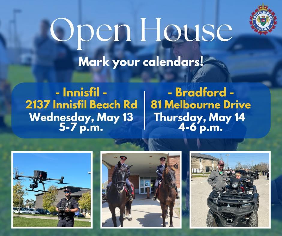 South Simcoe Police open house on May 13 from 5 to 7 pm