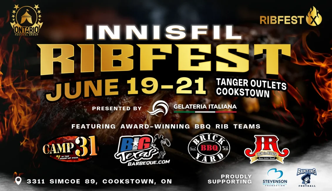 Innisfil Ribfest at Tanger Outlets from June 19 to 21, 2026