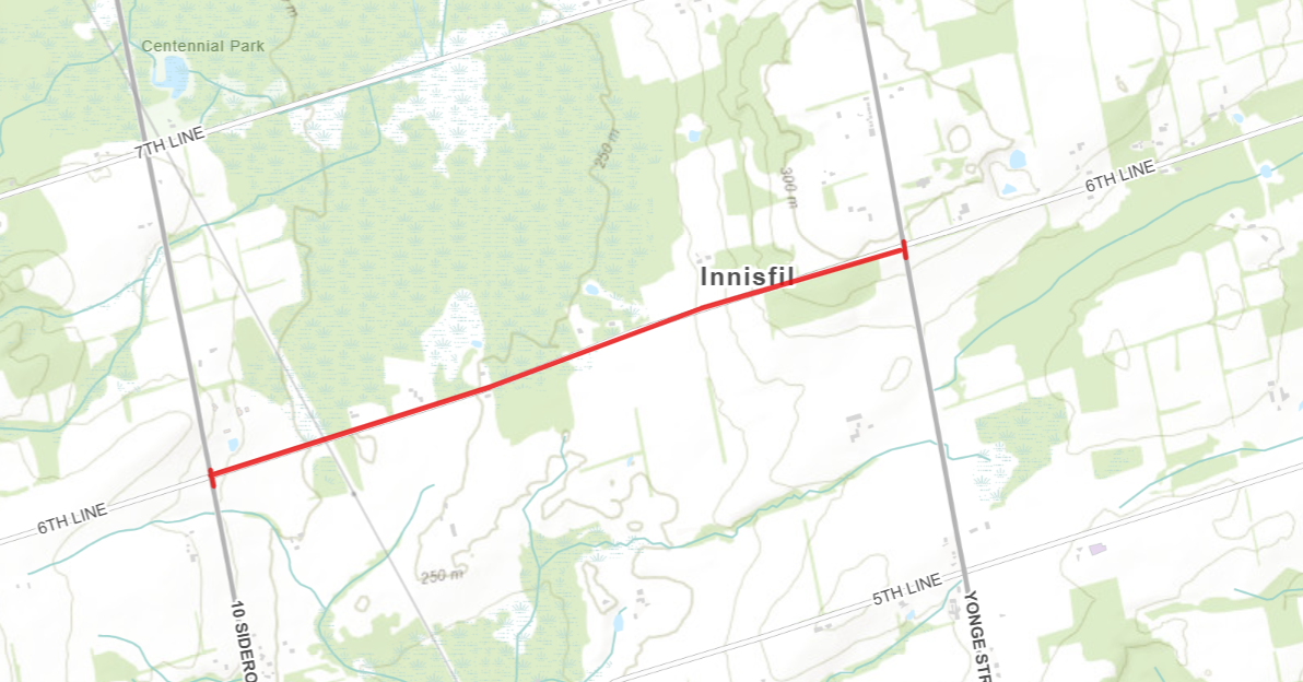 6th Line closure map