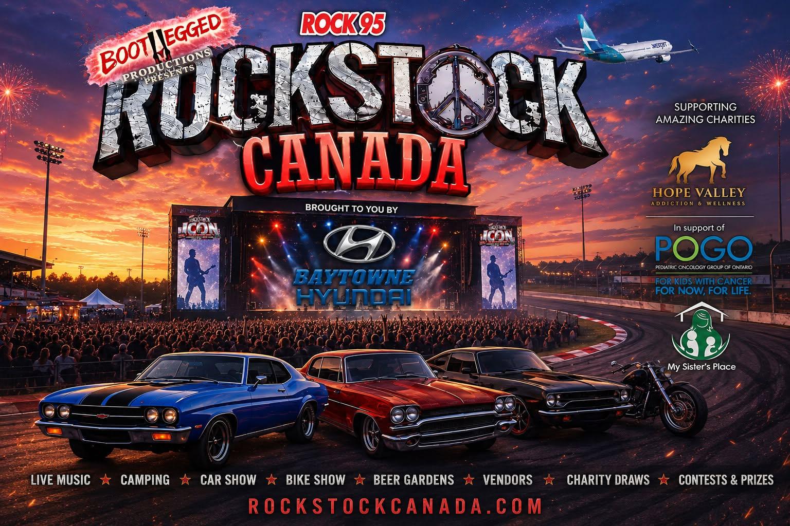 RockStock Canada at Sunset Speedway from August 14 to 16