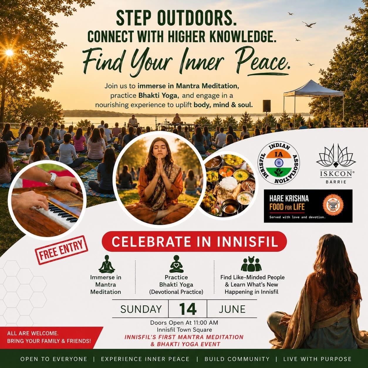 Food for Life at Town Square on June 14 at 11 am with the Innisfil Indian Association