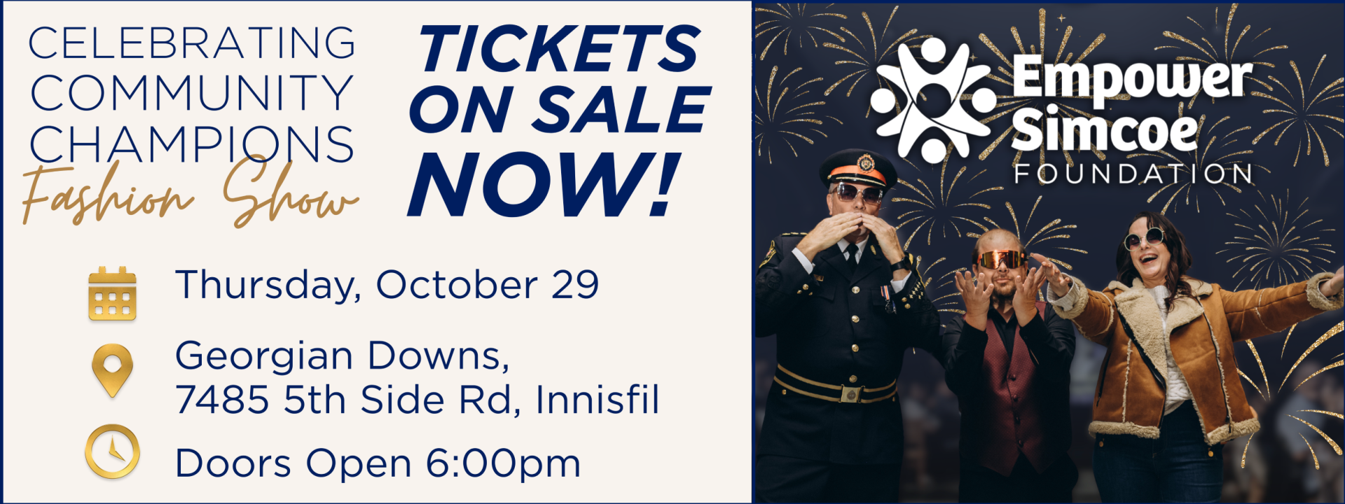 Celebrating Community Champions Fashion Show on October 29