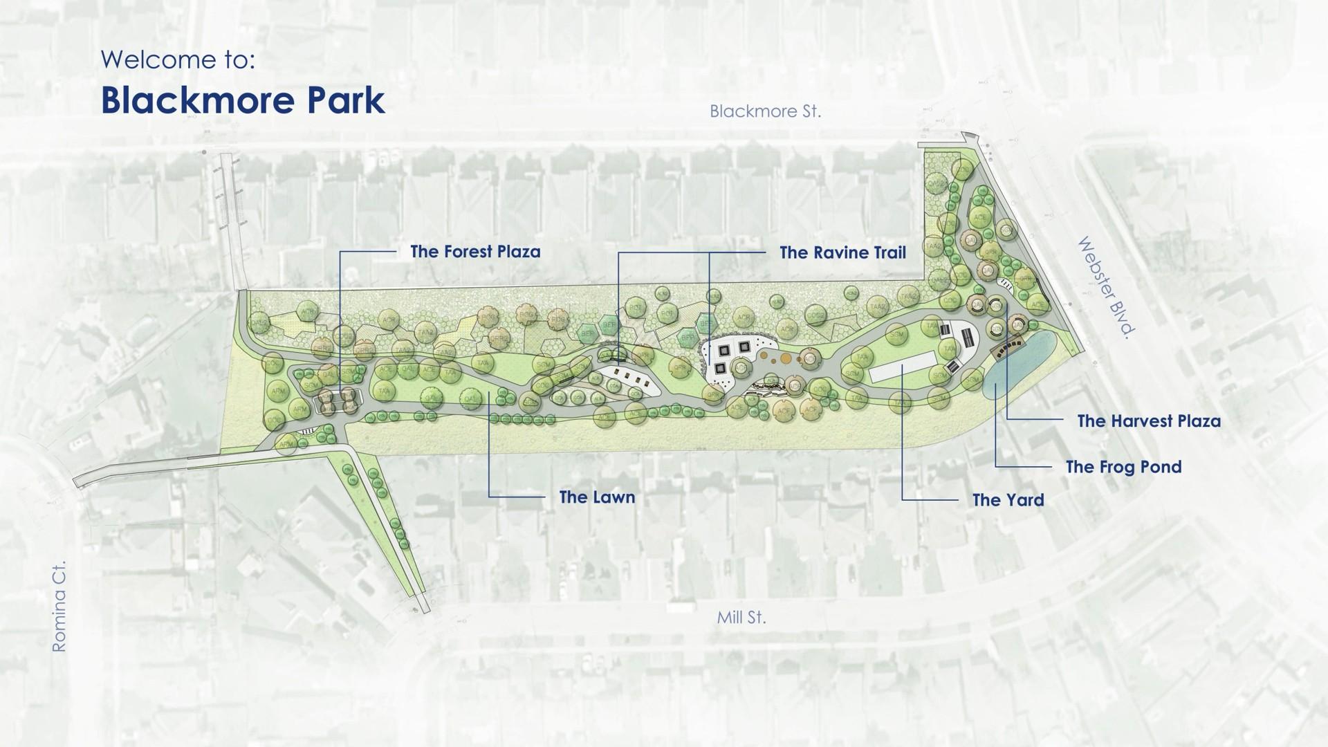Map of Blackmore Park