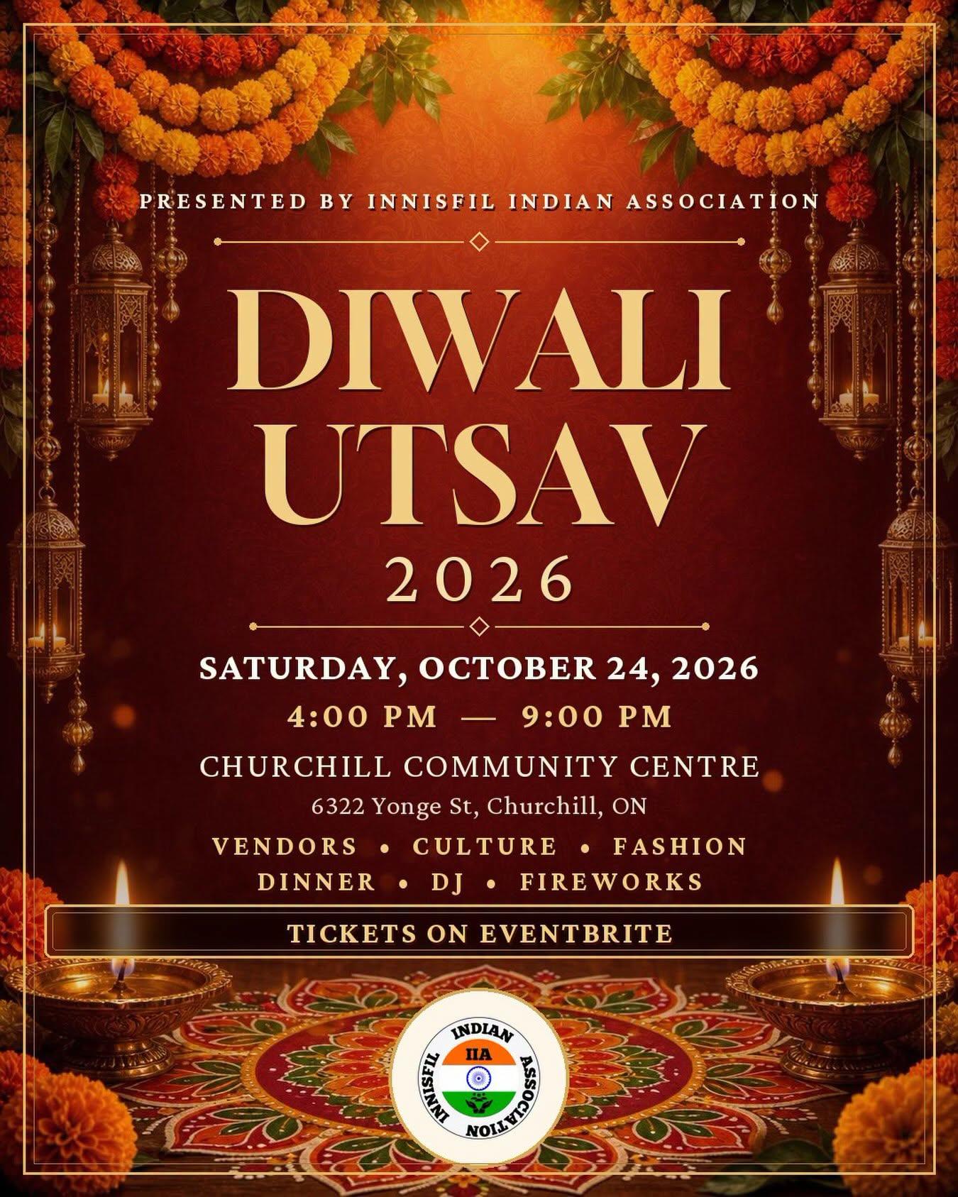 Diwali Utsav on October 24 at the Church Centre from 4 to 9 pm