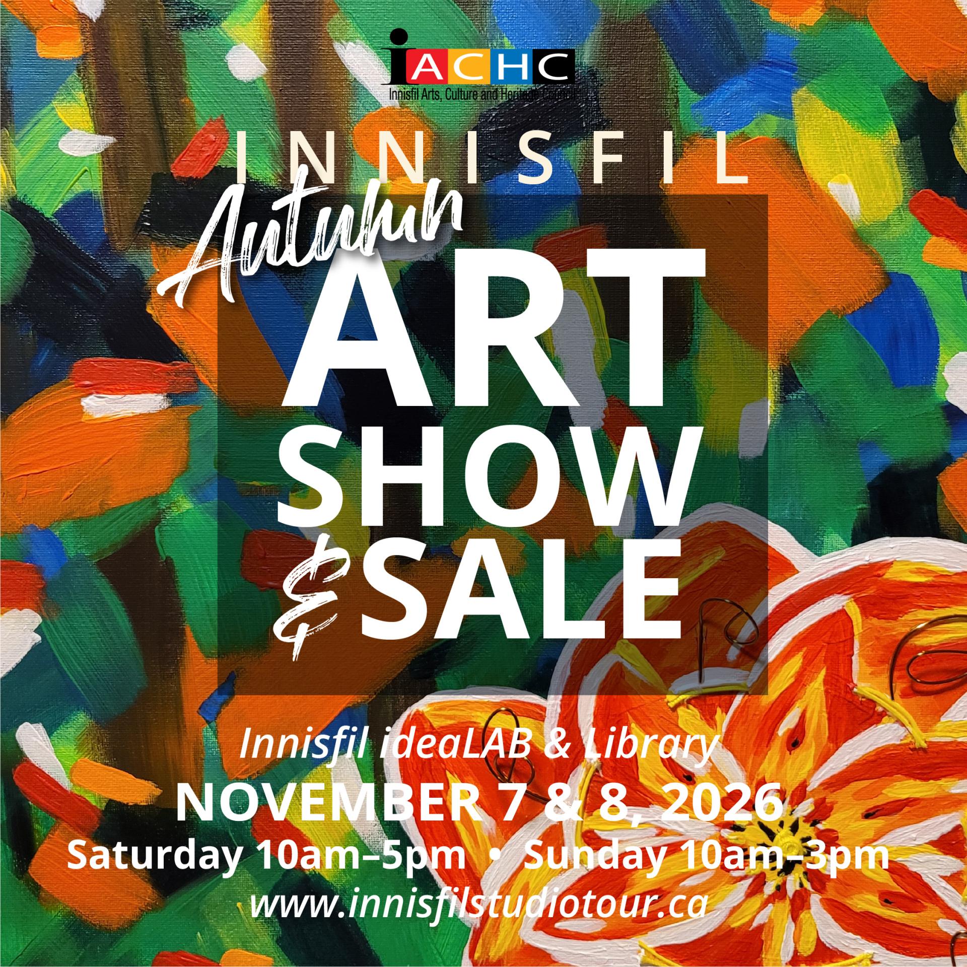 Innisfil Autumn Art Show and Sale event flyer